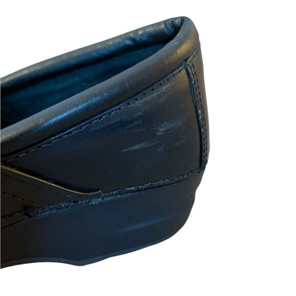 LL Bean Nursing Clogs Black Leather Slip On Round Toe Comfort Shoes Womens 8.5 - Picture 8 of 10